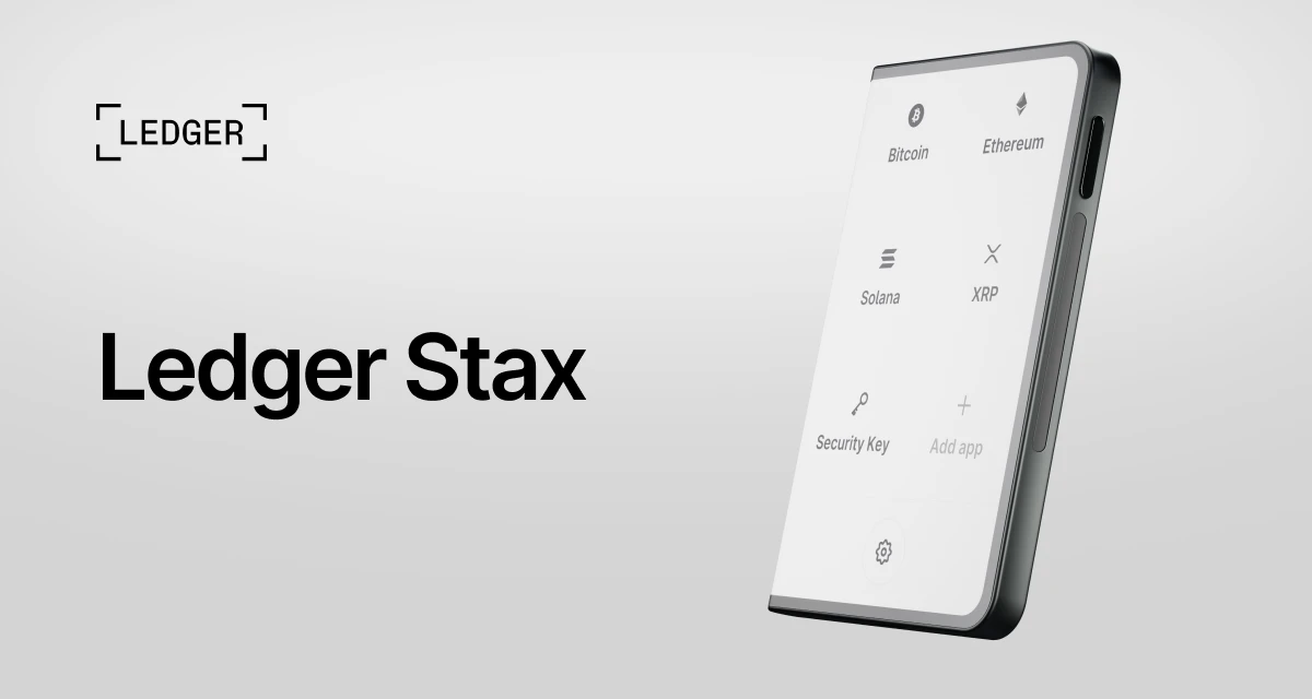 A picture of the Ledger Stax product was released on shop.ledger.com